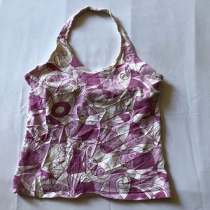 Women Sonoma Size M Purple And White Color Sleeveless Top - 1089